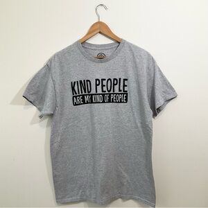 DOM T shirt Mens Large Gray Graphic Tee Lind People Are My Kind Of People